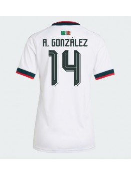 Mexiko Armando Gonzalez #14 Replika Borta Kläder Dam VM 2026 Kortärmad